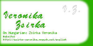 veronika zsirka business card